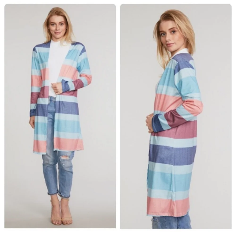 *MULTI-COLOR CARDIGAN- - Picture 1 of 9